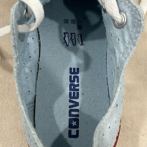 Converse Sneakers Women’s Size 5 Fountain Blue Chuck Taylor All Star Low Top - Picture 10 of 12